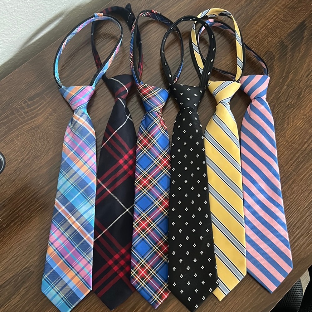 Lot of 6 kids ties 12”